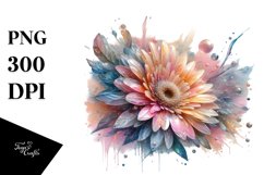 Shiny Gerbera Splash | Clipart Product Image 3