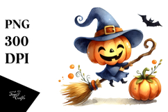 Simple Funny Halloween Broomstick PNG Product Image 1