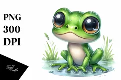 Baby Frog |T-shirt, Mug PNG Product Image 8