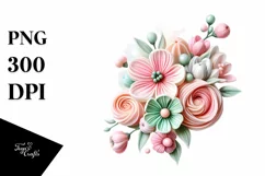 Flower, Clipart |T-shirt, Mug PNG Product Image 8