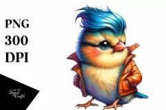 Watercolor Bird Portrait, Transparent PNG Product Image 3
