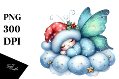 Whimsical Baby Butterfly Sleeping Cloud Product Image 1