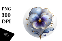 Abstract Material Pansy PNG Product Image 1