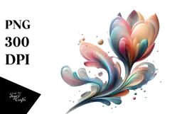 Abstract Tulip Made of , Transparent PNG Product Image 1