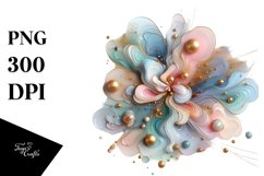 Glossy Cosmos Shiny Golden | Clipart Product Image 3