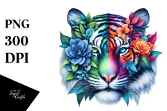 Vibrant Watercolor Tiger, 20 oz Tumbler Product Image 1