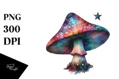 Magical Celestial Astral Mushroom | Clipart Product Image 3