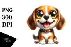 Funny Beagle with Big Eyes and Smiling | Sublimation | Product Image 3