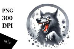 Fearless Werewolf Design, Top-Quality PNG Product Image 1