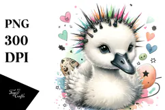 Cute Baby Swan PNG Product Image 1