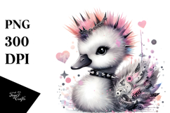 Cute Baby Swan PNG Product Image 1