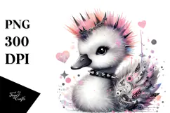 Cute Baby Swan PNG Product Image 1