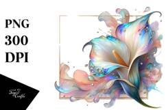 Glossy Calla Lily, Abstract PNG Product Image 1