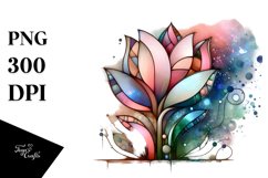 Colorful Tulip Abstract Clipart Product Image 3