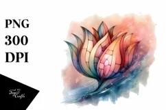 Colorful Tulip Abstract Clipart Product Image 1