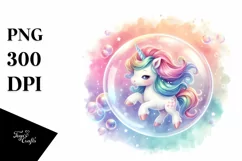 Colorful Pastel Unicorn Clipart Product Image 3