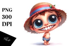 Funny Baby Standing Hat Clipart Product Image 1