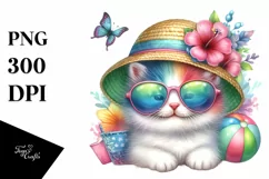 Colorful Cute Baby Kitten Clipart Product Image 3