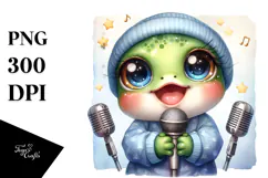 Energetic Baby Frog, Transparent PNG Product Image 1