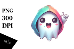 Funny Silly Ghost PNG Product Image 1