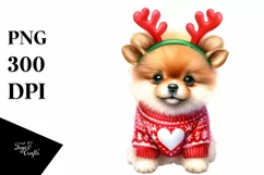 Extremely Expressive Baby Pomeranian PNG Product Image 3