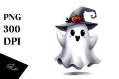 Wimsical Ghost Haloween Clipart Product Image 1