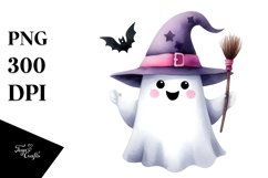 Wimsical Ghost Haloween Clipart Product Image 3