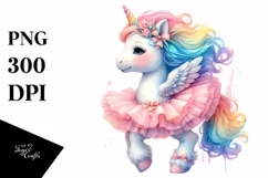 Baby Unicorn with Tutu PNG Product Image 1