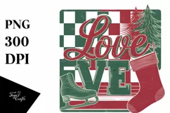 Retro Love Clipart PNG Product Image 5