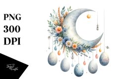 Happy Baby Chicken on the Moon, Transparent PNG Product Image 1