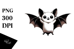 Funny Simple Bat Digital Painting PNG Product Image 1