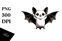 Funny Simple Bat Digital Painting PNG Product Image 1