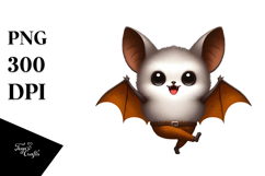 Funny Simple Bat Digital Painting PNG Product Image 1
