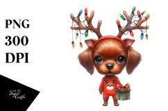 Extremely Expressive Baby Vizsla PNG Product Image 1