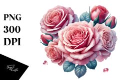 Rose Shaped Like Heart PNG Product Image 1