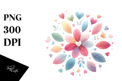 Colorful Boho Flower PNG Product Image 1