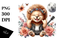 Cute Baby Lion PNG Product Image 1