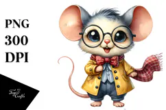 Baby Mouse Bandana Fancy es | Watercolor Product Image 1