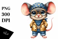 Baby Mouse Bandana Fancy es | Watercolor Product Image 3