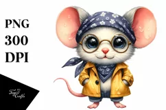 Baby Mouse Bandana Fancy es | Watercolor Product Image 1