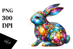 Colorful Bunny PNG Product Image 1