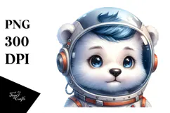 Cute Baby Polar Bear PNG Product Image 1