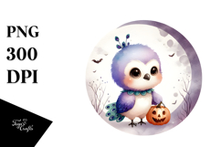 Cute Halloween Peacock PNG Product Image 1