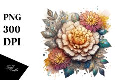 Pastel Stained Marigold Watercolor Splash Product Image 1