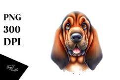 Cartoon Bloodhound Cute PNG Product Image 1