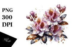 Shiny Rhododendron Golden Clipart Product Image 1