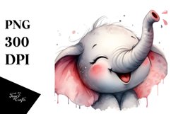 Funny Elephant Tounque Out Clipart Product Image 3