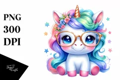 Cute Baby Unicorn es PNG Product Image 3