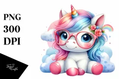 Cute Baby Unicorn es PNG Product Image 3