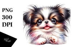 Cute Baby Japanese Chin, PNG Product Image 1